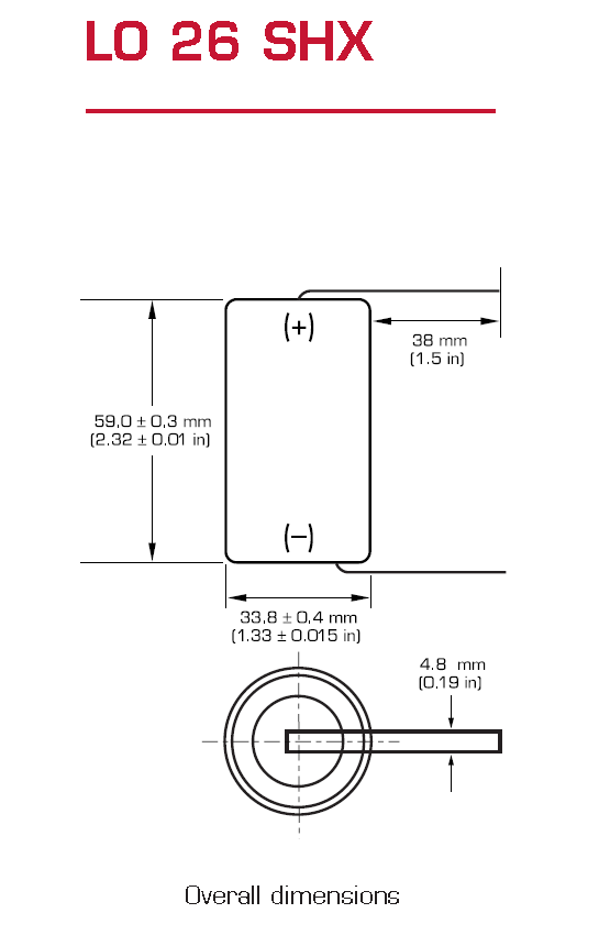 LO26SHX Dimensions